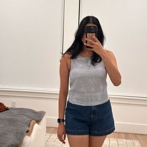 Banana Republic Blue and White Tank Top